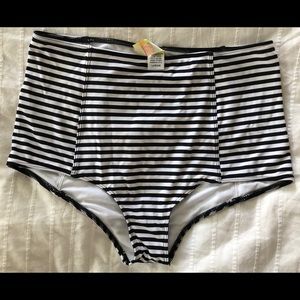 Kortni Jeane High-Waisted Bottoms, Striped